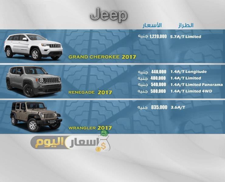 اسعار سيارات جيب Jeeb فى مصر 2017 