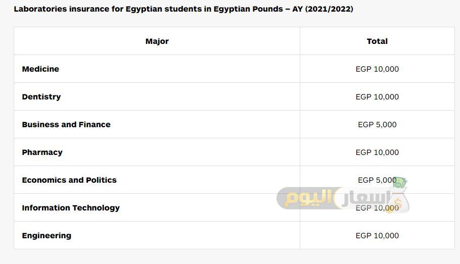 تأمين المعامل للطلاب المصريين