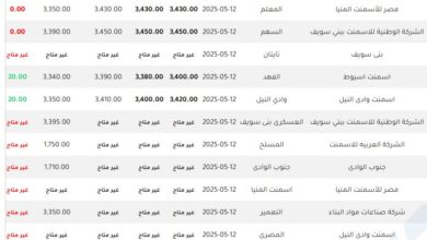Photo of سعر الأسمنت في مصر اليوم