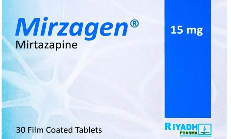 سعر دواء ميرزاجن أقراص mirzagen tablets مهديء ومضاد للاكتئاب