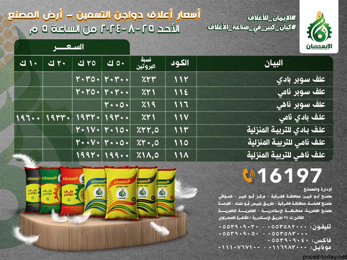 اسعار العلف اليوم 2024